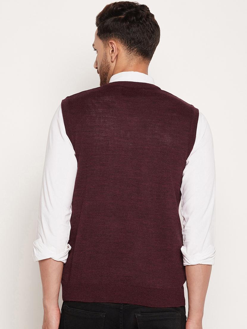 v neck solid pullover - 18532956 - Standard Image - 3