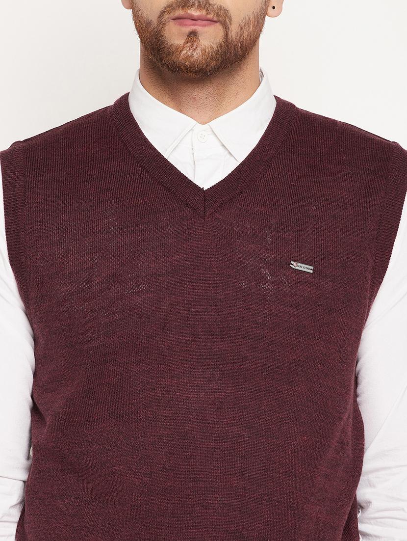 v neck solid pullover - 18532956 - Standard Image - 5