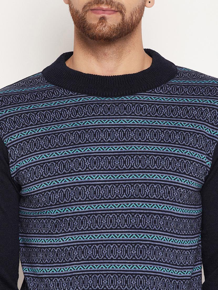 high neck printed pullover - 18532974 - Standard Image - 5