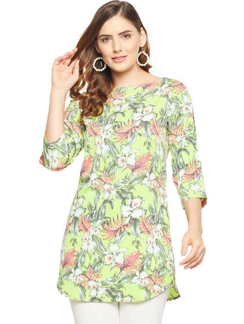 printed regular tunic - 18532989 -  Standard Image - 0