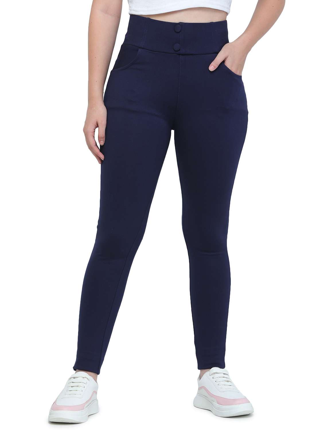 high rise solid jegging