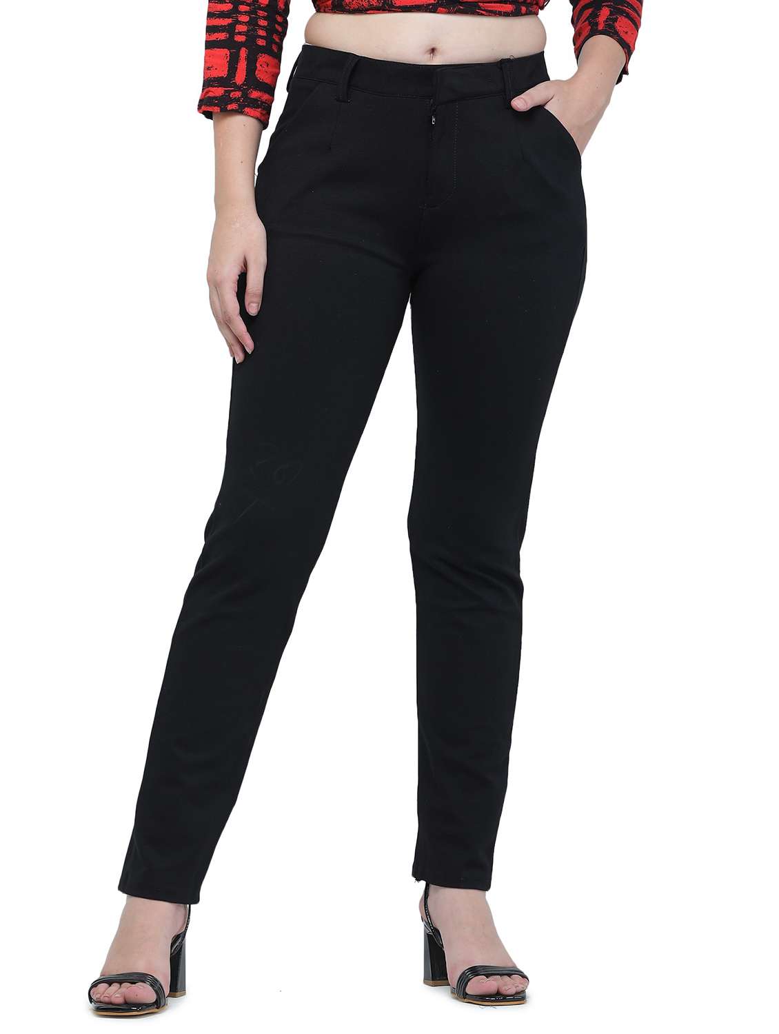 high rise cigarette trouser - 18533009 - Zoom Image - 0