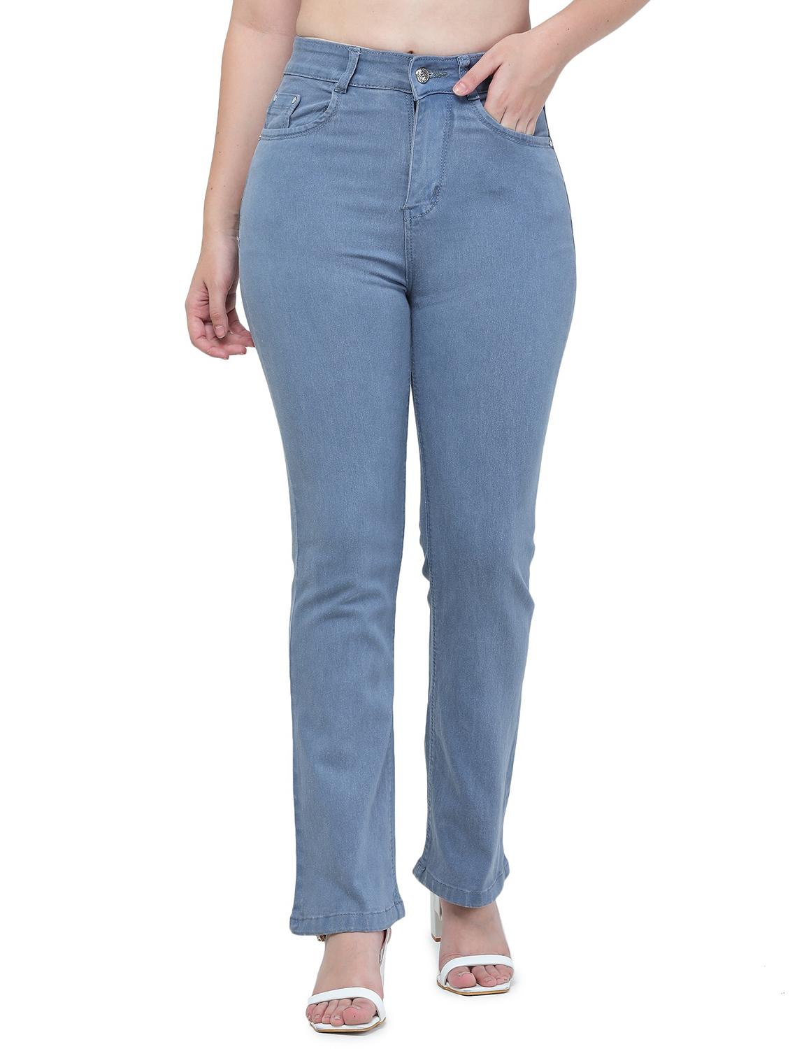high rise washed denim jeans - 18533041 - Zoom Image - 0