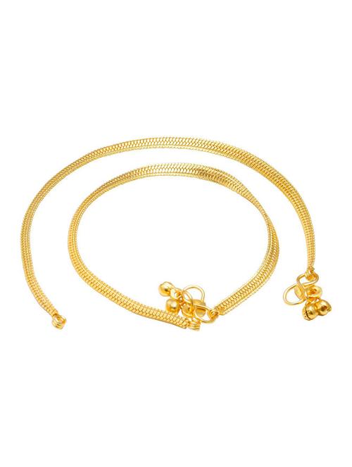 gold plated brass anklet  - 18533973 -  Standard Image - 0