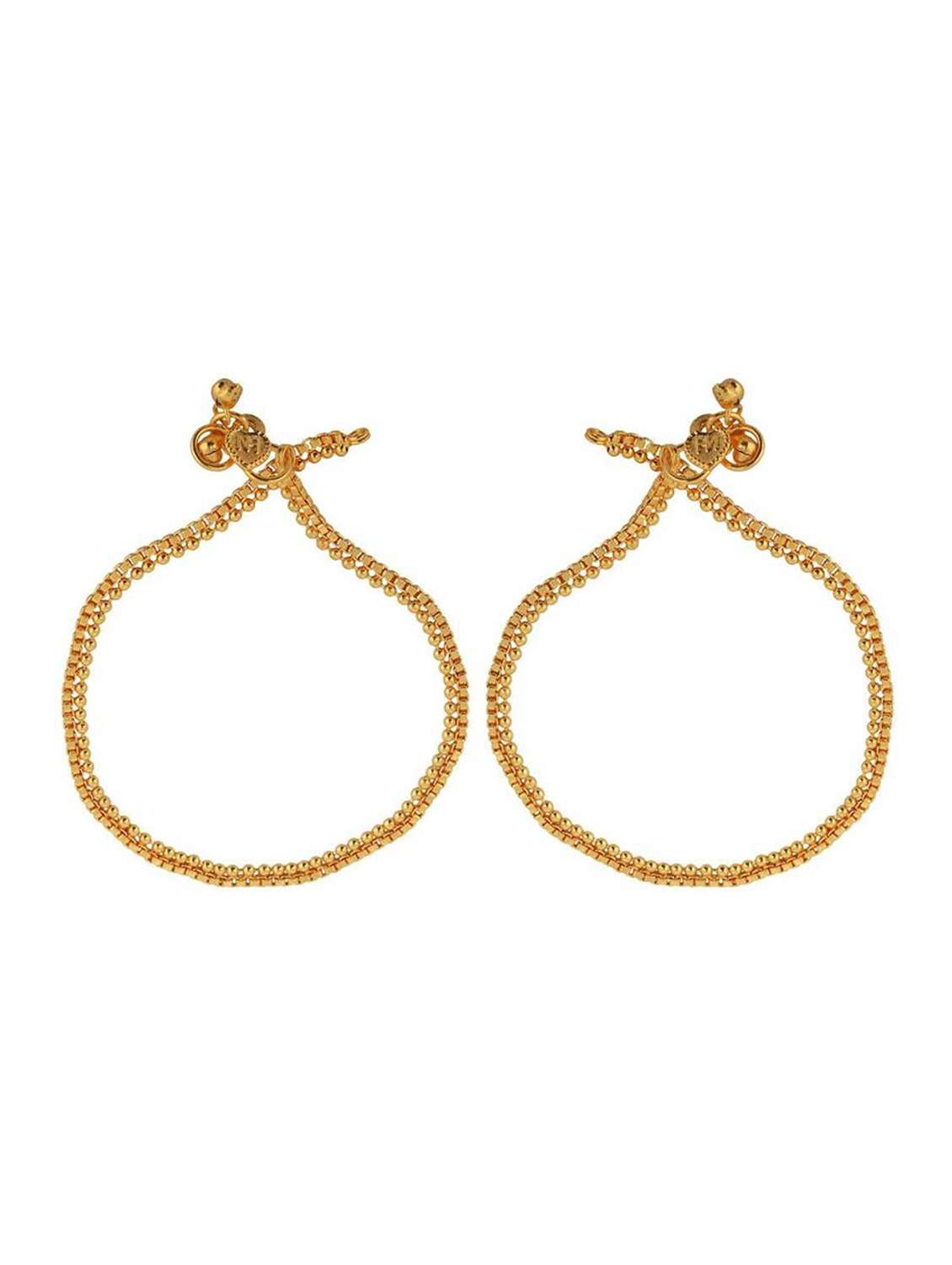 gold plated brass anklet 