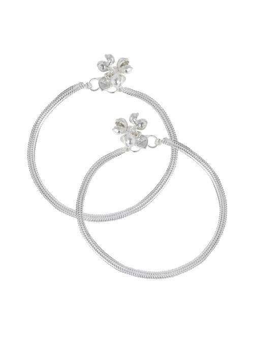 silver plated brass anklet  - 18534021 -  Standard Image - 0
