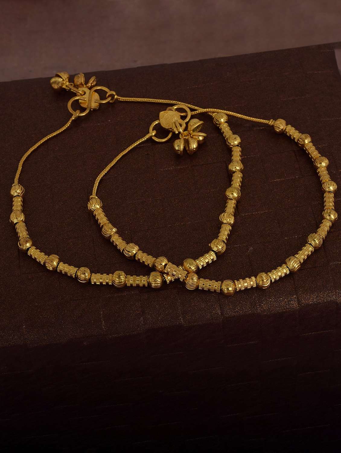 gold plated brass anklet 