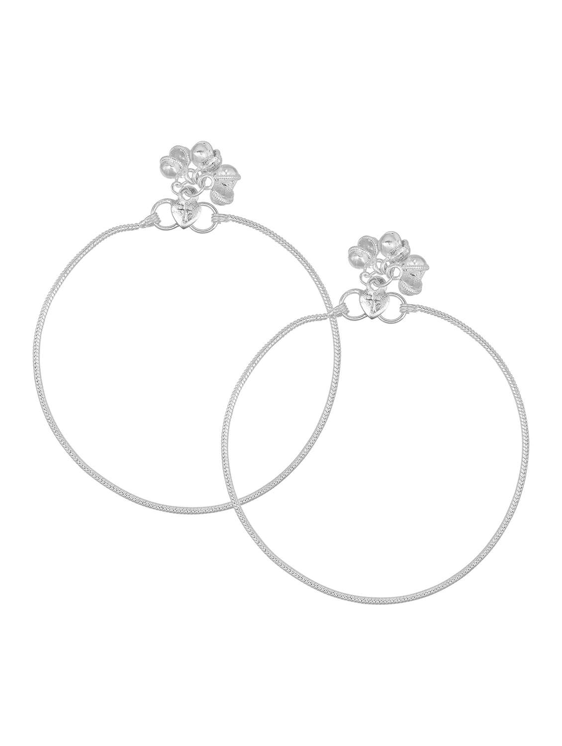 silver plated brass anklet 