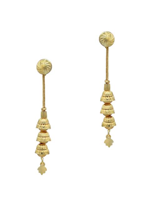 gold brass drop earring - 18534196 - Standard Image - 0