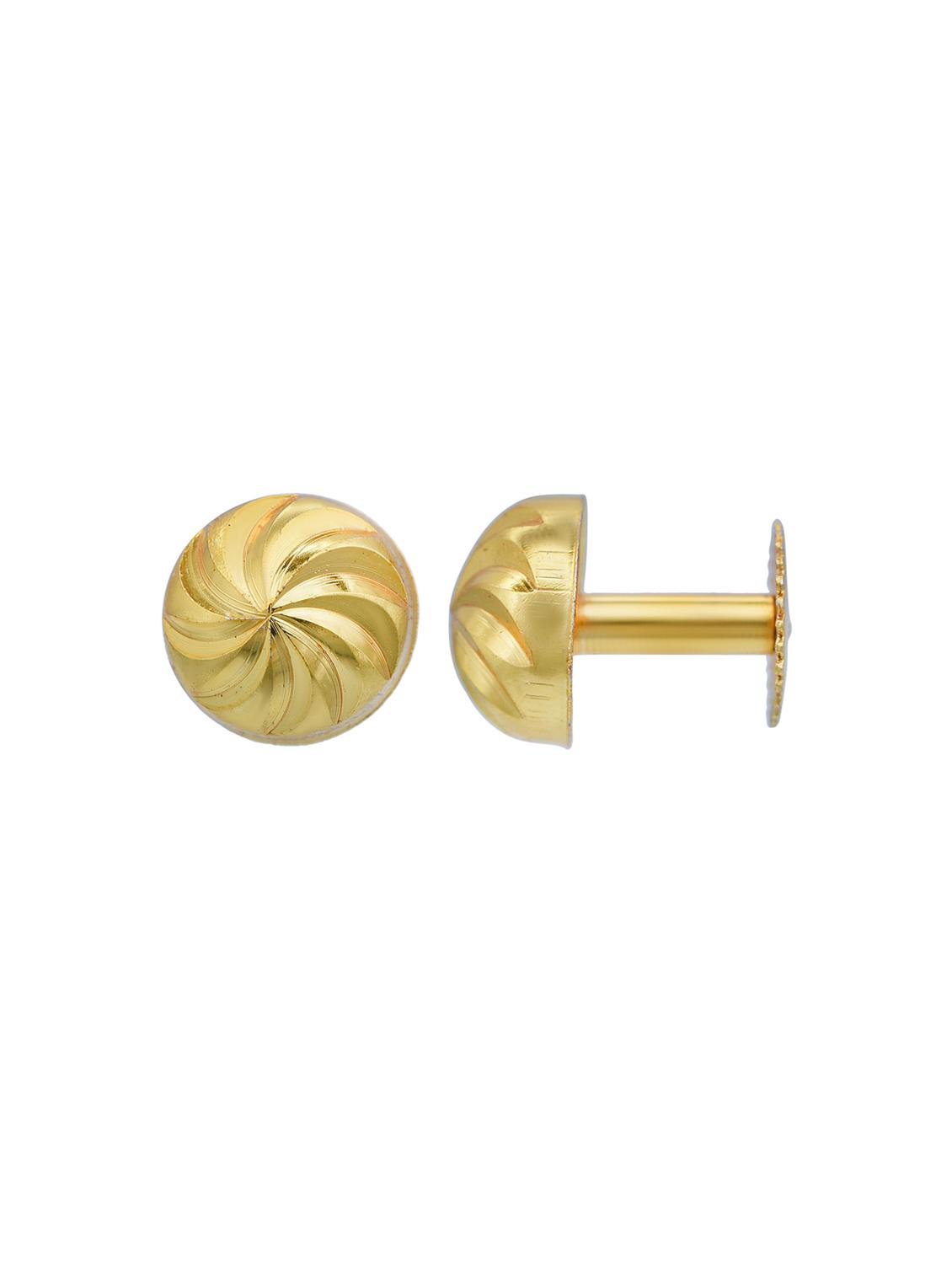 gold brass drop earring - 18534196 - Standard Image - 3