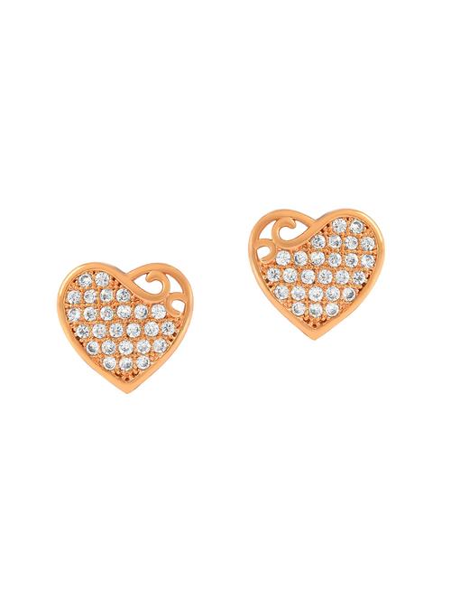 gold brass stud earring - 18534215 -  Standard Image - 0