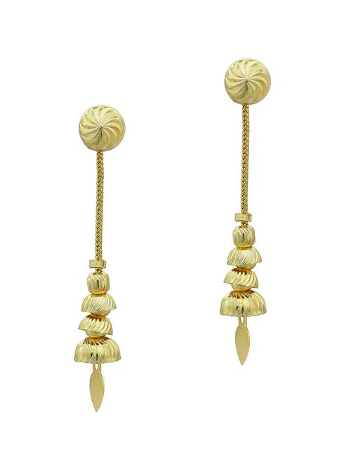 gold brass drop earring - 18534224 - Standard Image - 0