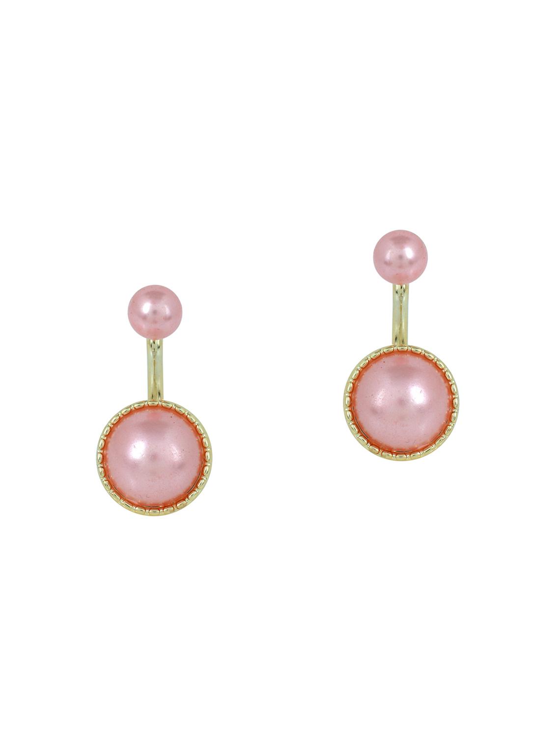 women pink metal drop earring - 18534259 - Zoom Image - 0