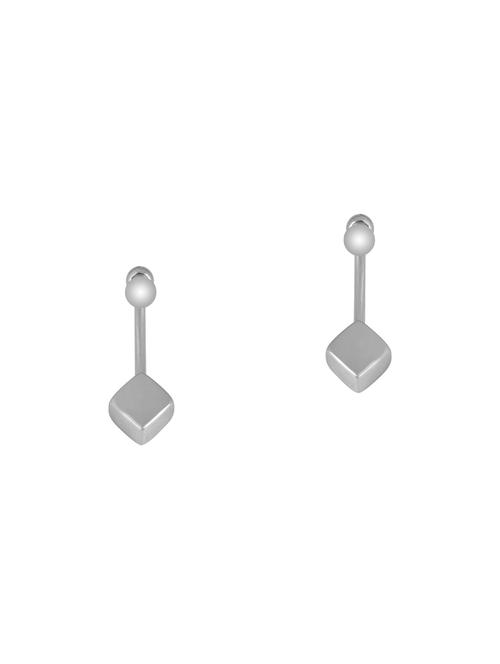 women silver drop earring - 18534335 - Standard Image - 0