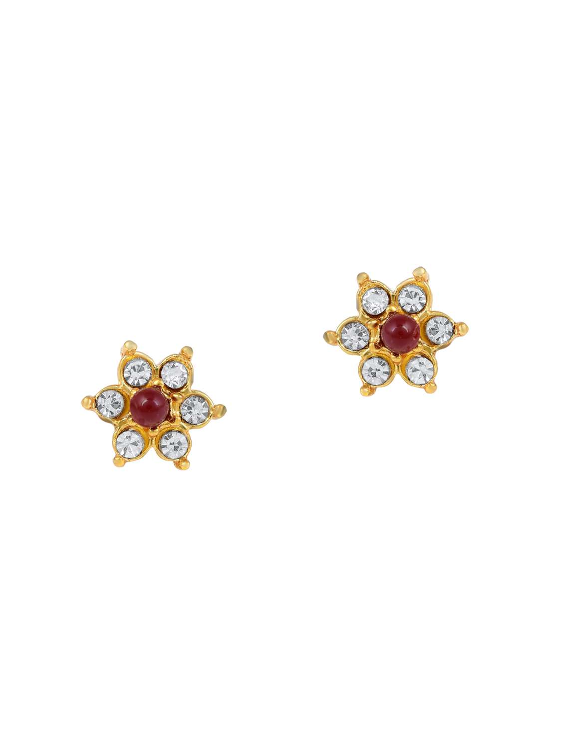 women stone embellished stud earring  - 18534353 -  Zoom Image - 0