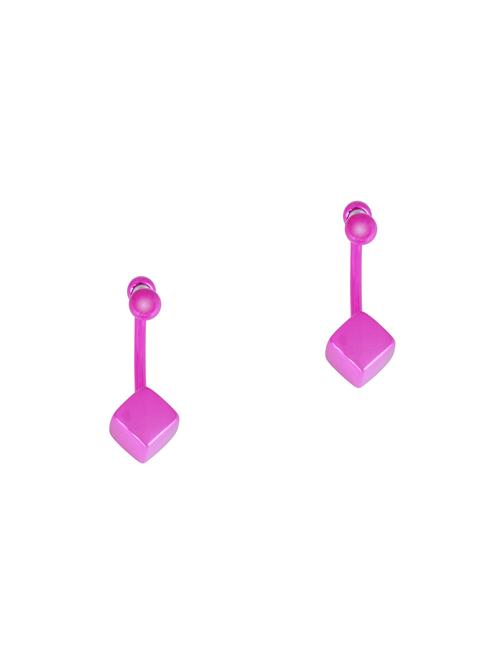 women pink drop earring - 18534362 - Standard Image - 0