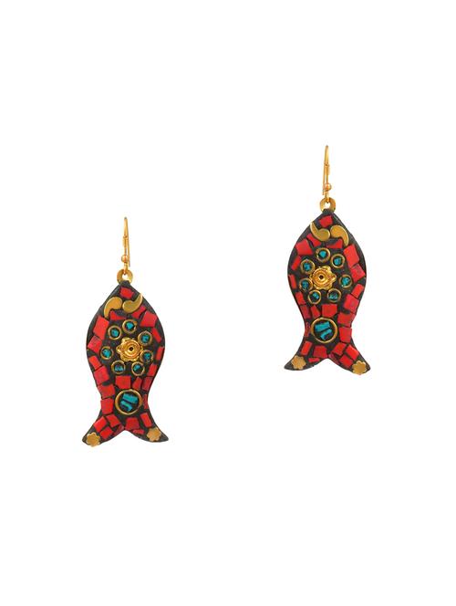 women handmade drop earring - 18534375 - Standard Image - 0