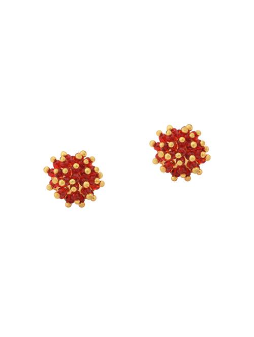 women red stud earring  - 18534387 -  Standard Image - 0
