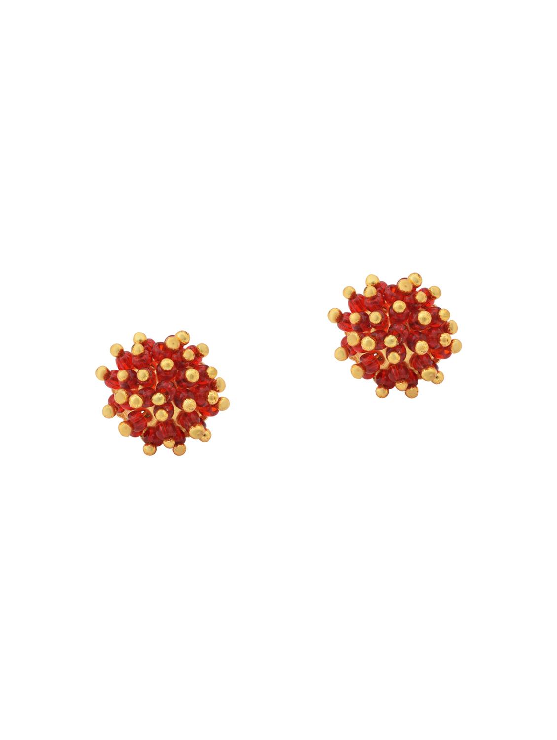 women red stud earring  - 18534387 -  Zoom Image - 0