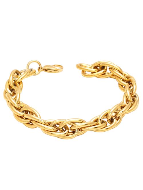 gold brass links bracelet - 18534711 - Standard Image - 0