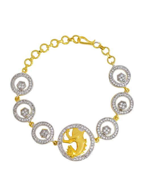 gold brass links bracelet - 18534721 - Standard Image - 0