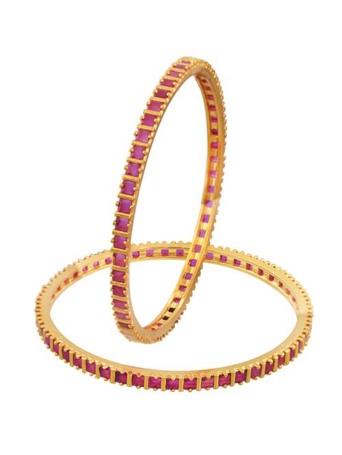 pink brass bangle - 18534795 - Standard Image - 0