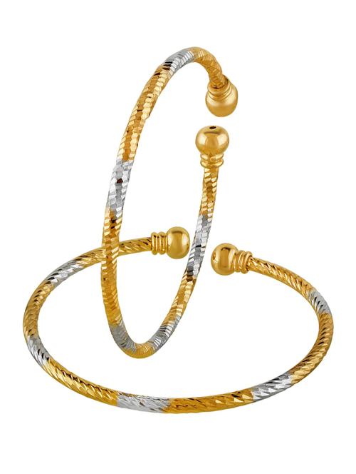gold & silver toned bangle - 18534831 -  Standard Image - 0