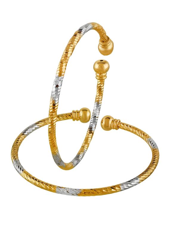 gold & silver toned bangle - 18534831 -  Zoom Image - 0