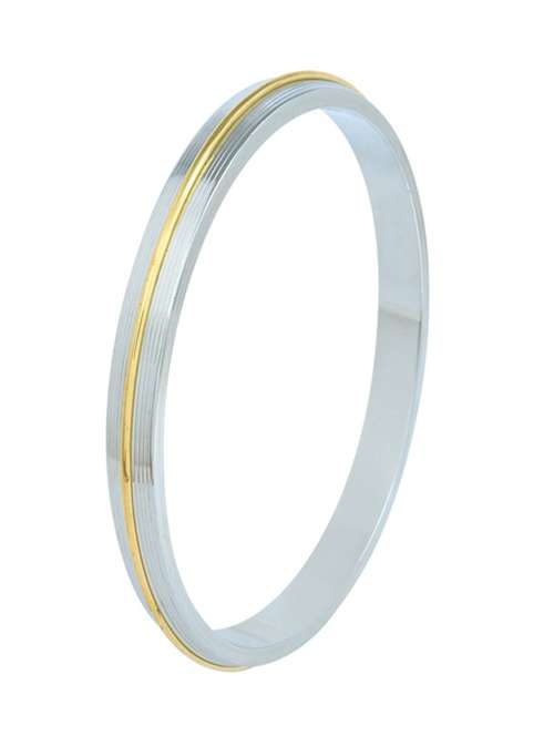 silver plated unisex bangle - 18534898 -  Standard Image - 0