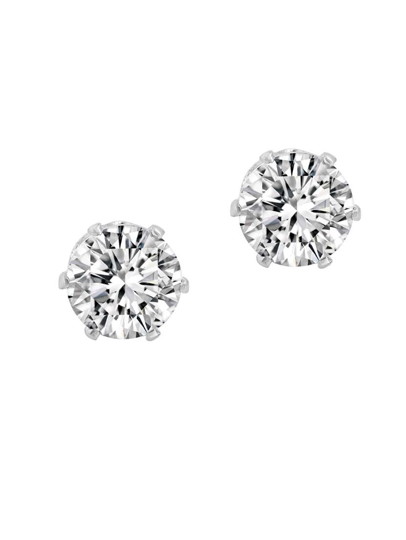 silver plated stud earring  - 18535468 -  Zoom Image - 0