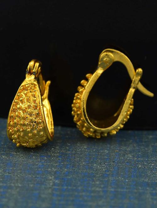 gold brass bali earring - 18535490 - Standard Image - 0