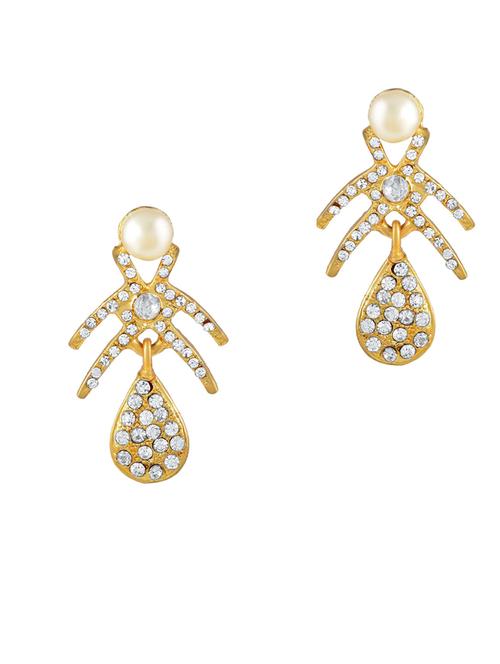 gold brass stud earring - 18535498 - Standard Image - 0