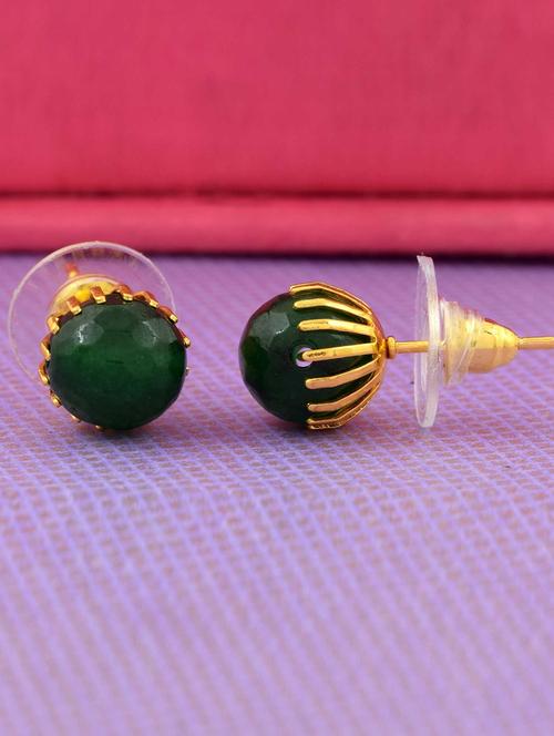 green stud earring - 18535513 -  Standard Image - 0