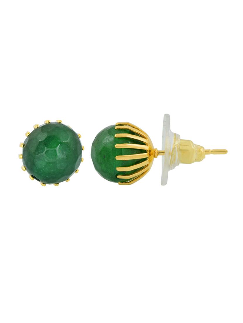 green stud earring - 18535513 - Standard Image - 3