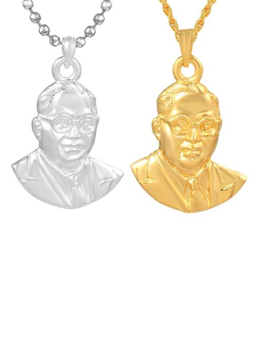 pack of 2 gold and silver pleated pendant - 18535912 -  Standard Image - 0