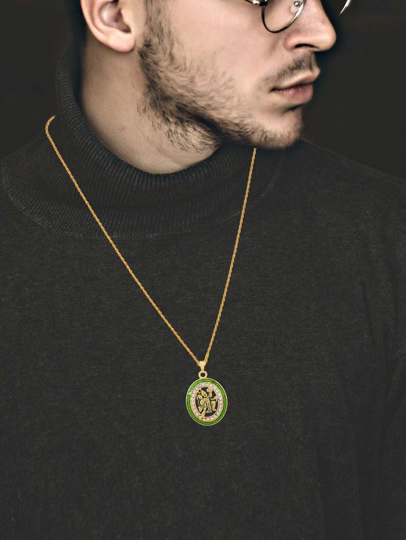 gold brass pendant - 18535932 -  Standard Image - 3