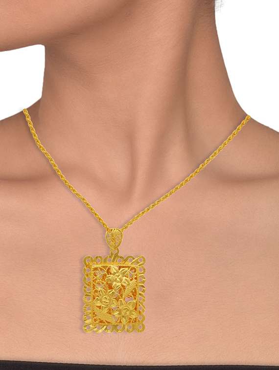 gold brass pendant - 18535961 -  Standard Image - 3