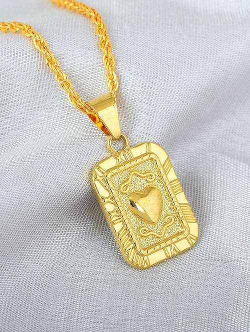 gold plated pendant set - 18535994 - Standard Image - 0