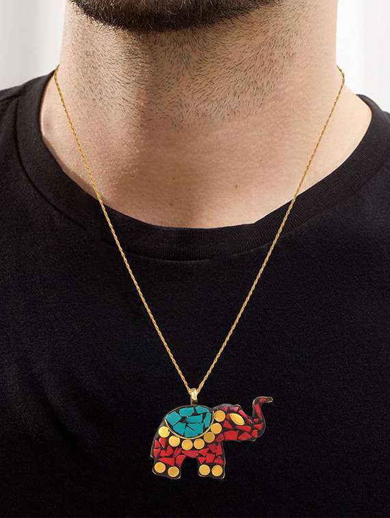 red plated pendant - 18536042 -  Standard Image - 3