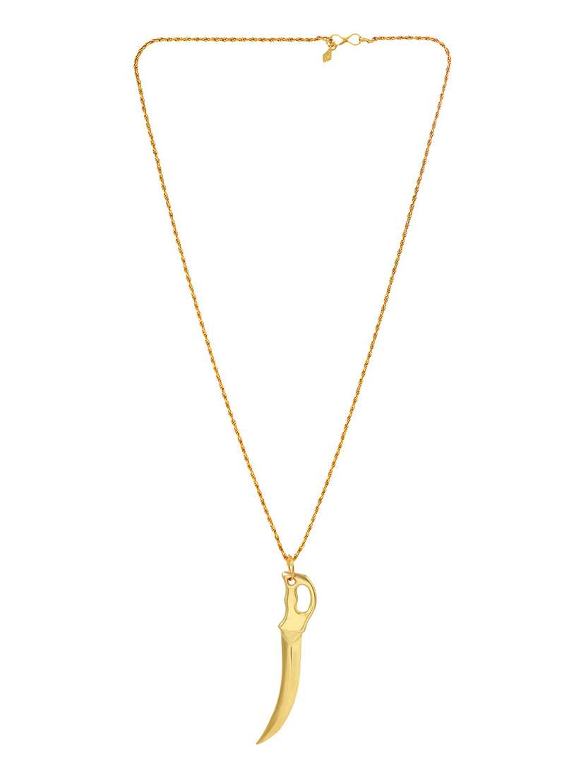 gold brass pendant