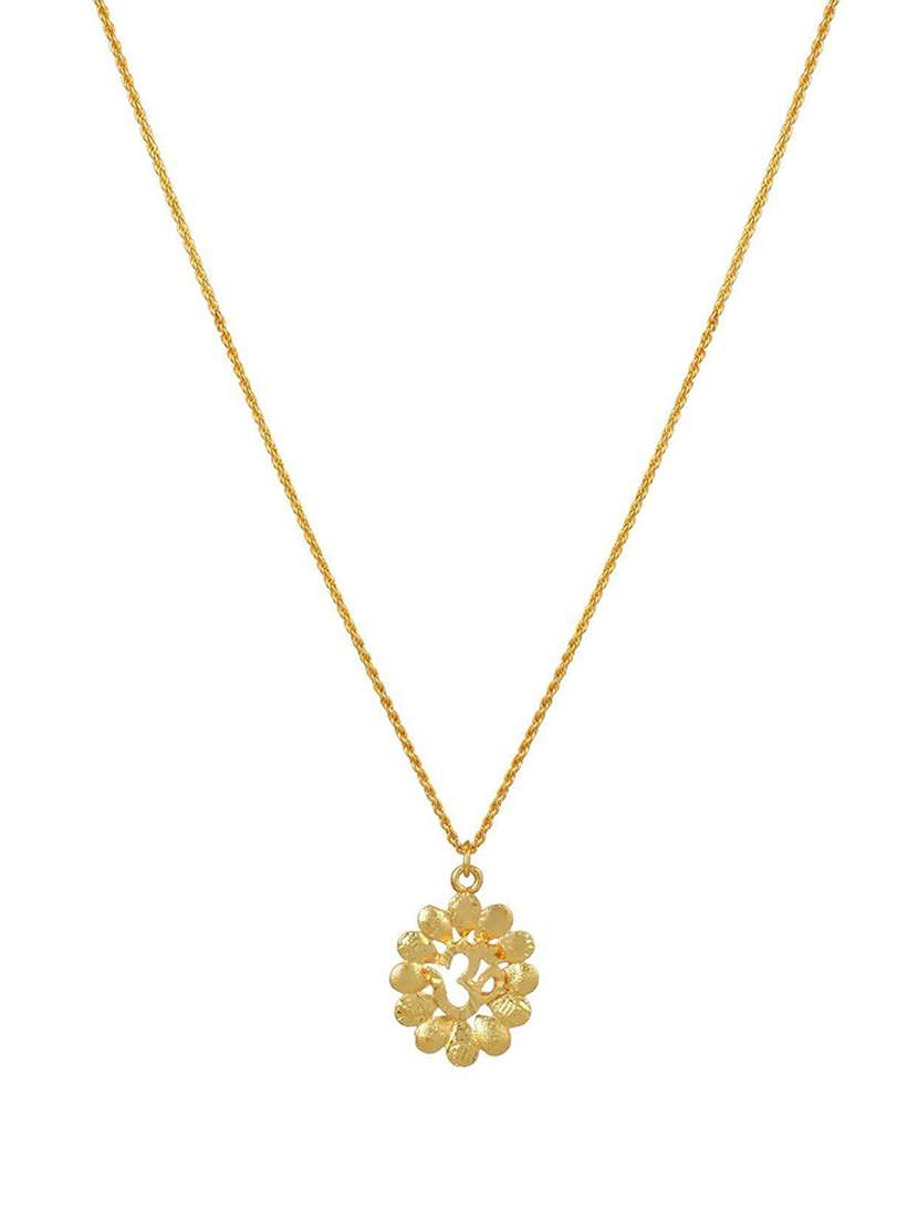 gold brass pendant
