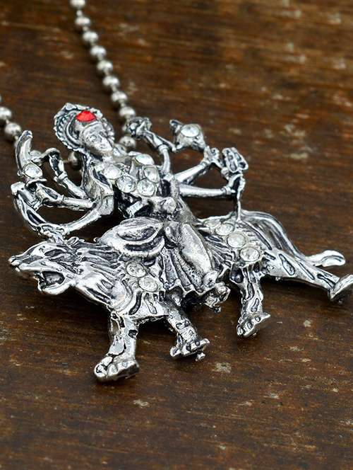 silver pleated pendant - 18536200 - Standard Image - 0