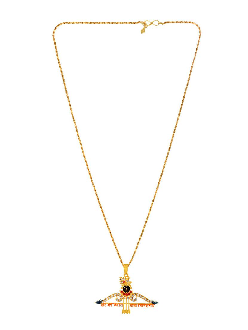 gold pleated pendant - 18536224 - Zoom Image - 0