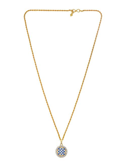 gold pleated pendant - 18536253 -  Standard Image - 0