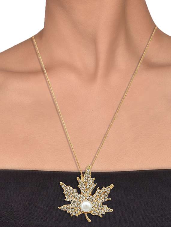 gold pleated pendant - 18536255 - Standard Image - 3
