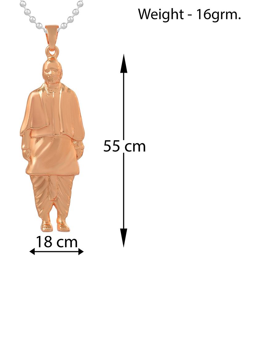 unity sardar patel chain pendant - 18536378 - Standard Image - 3