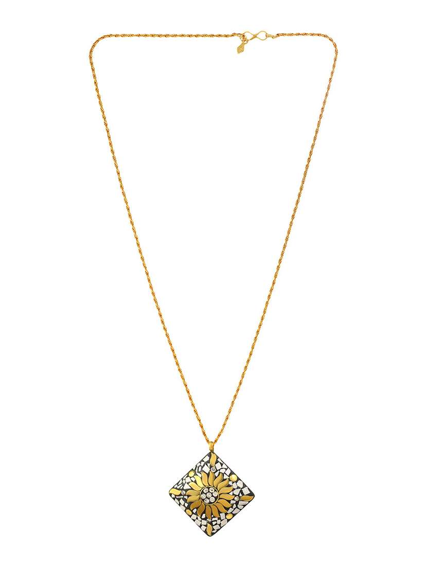 gold plated pendant set 