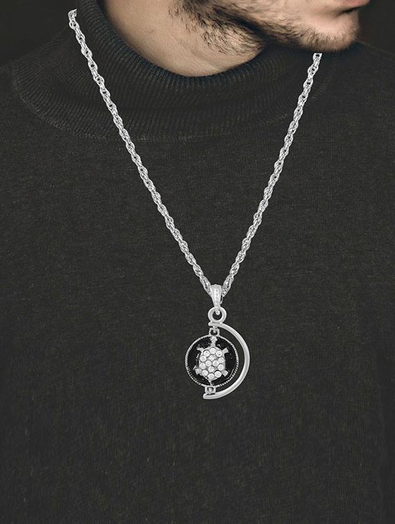 silver brass pendant - 18536501 - Standard Image - 3