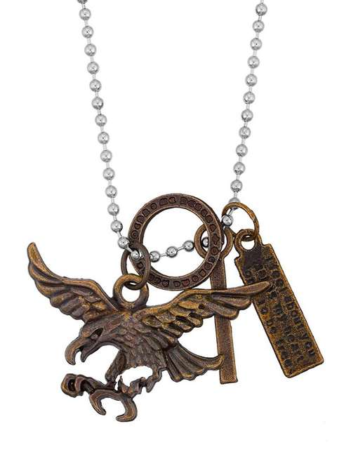 silver brass pendant - 18536623 -  Standard Image - 0