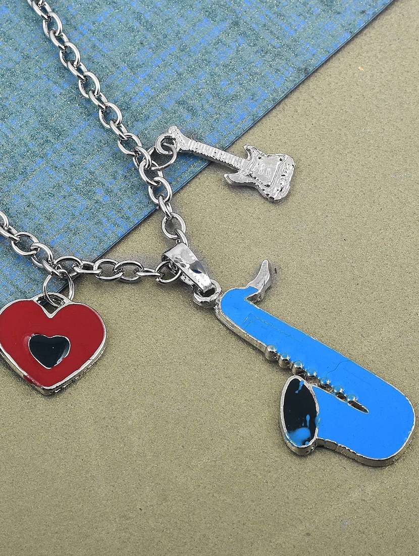 multi colored brass pendant